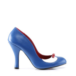 Pin Up Couture SMITTEN-05 Blue White Vegan Sale Women