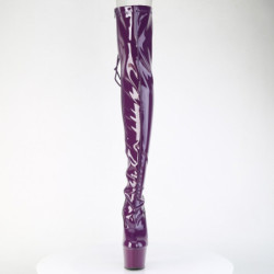Pleaser ADORE-3063 Purple Laced Platform Overknee Boots