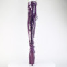 Pleaser ADORE-3063 Purple Laced Platform Overknee Boots