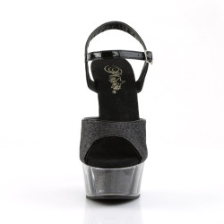 Pleaser DELIGHT-609-5G Black Glitter Sale Women