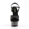Pleaser DELIGHT-609-5G Black Glitter Sale Women