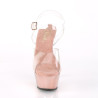Pleaser KISS-208 Transparent Rose Gold Chrome Sale Women