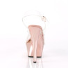 Pleaser KISS-208 Transparent Rose Gold Chrome Sale Women