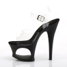 Pleaser MOON-708 Transparent Black Sale Women