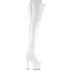 Pleaser ADORE-3850 White Patent Sale Women