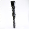Pleaser ADORE-4000 Patent Platform Crotch High Boots