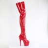 Pleaser ADORE-4000 Red Platform Crotch High Boots