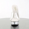 Pleaser ALLURE-601 Transparent High Heeled Mules