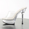 Pleaser ALLURE-601 Transparent High Heeled Mules
