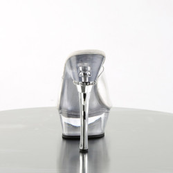 Pleaser ALLURE-601 Transparent High Heeled Mules