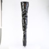 Pleaser ADORE-4000SLT Laced Platform Crotch High Boots