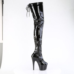 Pleaser ADORE-4000SLT Laced Platform Crotch High Boots