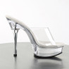 Pleaser ALLURE-601 Transparent High Heeled Mules