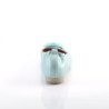 Pin Up Couture OLIVE-08 Baby Blue Vegan Leather Sale