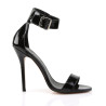 Pleaser AMUSE-10 Black Patent High Heels Sandals Women