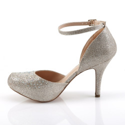 Fabulicious COVET-03 Nude Glitter Mesh Fabric Sale Women