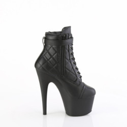Pleaser AMUSE-10 Black Velvet High Heels Sandals Women