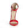 Pleaser AMUSE-10 Red Patent High Heels Sandals Women