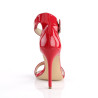 Pleaser AMUSE-10 Red Patent High Heels Sandals Women