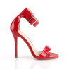 Pleaser AMUSE-10 Red Patent High Heels Sandals Women