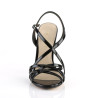 Pleaser AMUSE-13 Black High Heels Summer Sandals Women
