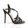 Pleaser AMUSE-13 Black High Heels Summer Sandals Women