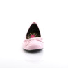 Pleaser Pink Label ANNA-01 Rose Patent Ballerinas Men