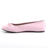Pleaser Pink Label ANNA-01 Rose Patent Ballerinas Men