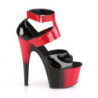 Pleaser ADORE-700-16 Black-Red Patent Red Black Sale