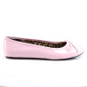 Pleaser Pink Label ANNA-01 Rose Patent Ballerinas Men