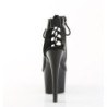Pleaser ADORE-700-20 Black Patent Women's Ankle Boots