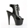 Pleaser ADORE-700-20 Black Patent Women's Ankle Boots