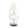 Pleaser ASPIRE-601 Transparent High Heeled Mules