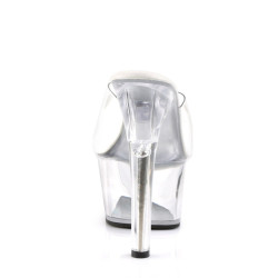 Pleaser ASPIRE-601 Transparent High Heeled Mules