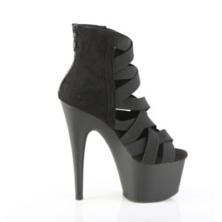 Pleaser ADORE-700-24 Black Microfiber Ankle Boots