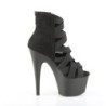 Pleaser ADORE-700-24 Black Microfiber Ankle Boots