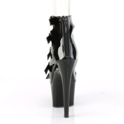 Pleaser ADORE-700-33 Black Patent Women's Ankle Boots