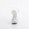 Fabulicious COCKTAIL-507 Clear High Heeled Bridal Sandals