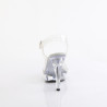 Fabulicious COCKTAIL-507 Clear High Heeled Bridal Sandals