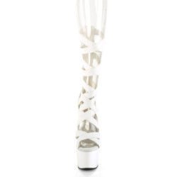 Pleaser ADORE-700-48 White Vegan Leather Sale Women
