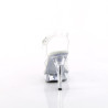 Fabulicious COCKTAIL-508 Clear High Heeled Bridal Sandals