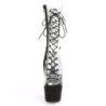 Pleaser ADORE-700-60FS Transparent Black Vegan Suede
