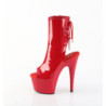 Pleaser ADORE-1018 Red Patent High Heeled Ankle Boots