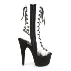 Fabulicious COCKTAIL-508 Rose Clear High Heels Sandal