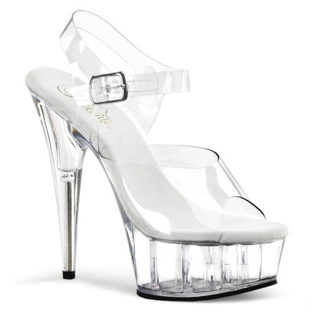 Pleaser DELIGHT-608 Transparent Pole Dance High Heels