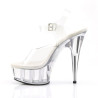Pleaser DELIGHT-608 Transparent Pole Dance High Heels