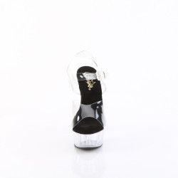 Pleaser DELIGHT-608 Black Insole Platform High Heels