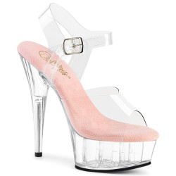 Pleaser DELIGHT-608 Rose Insole Platform High Heels