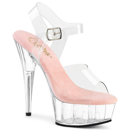 Pleaser DELIGHT-608 Rose Insole Platform High Heels