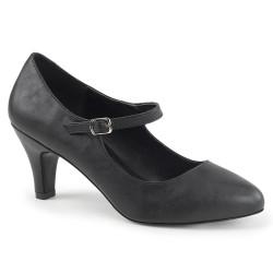 Pleaser Pink Label DIVINE-440 Black Vegan Pumps Men